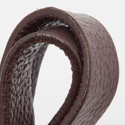 Pre Owned Aigner Burgundy Leather Chain Tote