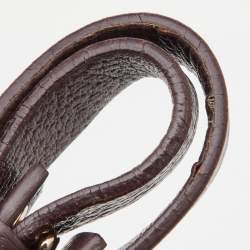 Pre Owned Aigner Burgundy Leather Chain Tote