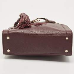 Pre Owned Aigner Burgundy Leather  Cavallina Tote