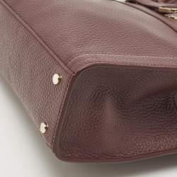 Pre Owned Aigner Burgundy Leather  Cavallina Tote