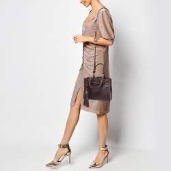 Pre Owned Aigner Burgundy Leather  Cavallina Tote