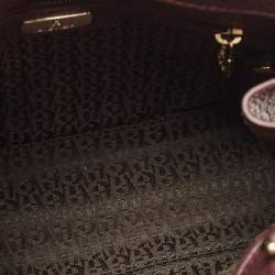 Pre Owned Aigner Burgundy Leather  Cavallina Tote