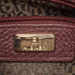 Pre Owned Aigner Burgundy Leather  Cavallina Tote
