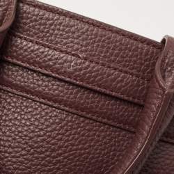 Pre Owned Aigner Burgundy Leather  Cavallina Tote