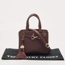 Pre Owned Aigner Burgundy Leather  Cavallina Tote
