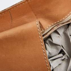 Aigner Beige/Tan Signature Canvas and Canvas Shoulder Bag
