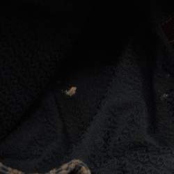 Pre Owned Aigner Brown Signature Canvas and Leather Shoulder Bag