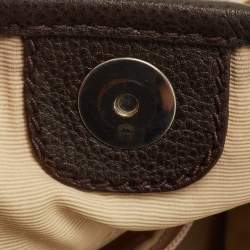 Aigner Beige/Brown Signature Canvas and Leather Hobo