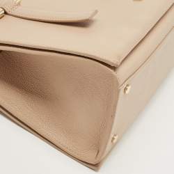 Pre Owned Aigner Beige Leather Lana City Tote 