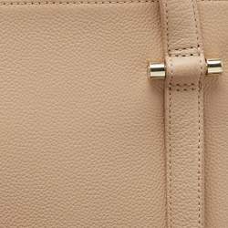 Pre Owned Aigner Beige Leather Lana City Tote 