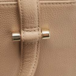 Pre Owned Aigner Beige Leather Lana City Tote 