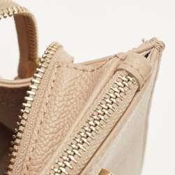 Pre Owned Aigner Beige Leather Lana City Tote 