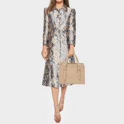 Pre Owned Aigner Beige Leather Lana City Tote 