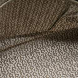 Pre Owned Aigner Grey Python Embossed Leather Cavallina Tote