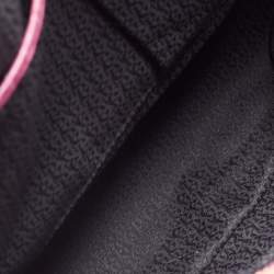 Pre Owned Aigner Pink Croc Embossed Leather Double Zipped Satchel