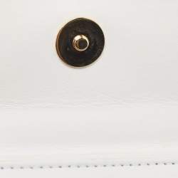 Jacquemus White Leather Mini Le Chiquito Top Handle Bag