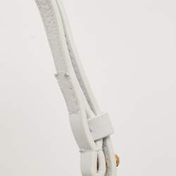 Jacquemus White Leather Mini Le Chiquito Top Handle Bag