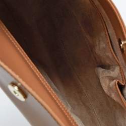 Pre Owned Aigner Beige Leather Hobo