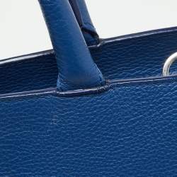 Aigner Blue Leather Cybill Tote