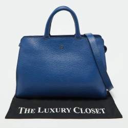 Aigner Blue Leather Cybill Tote