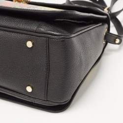 Aigner Multicolor Signature Coated Canvas And Leather Genoveva Top Handle Bag