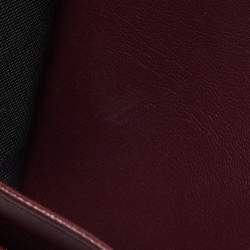 Pre Owned Aigner Burgundy Leather Card Holder