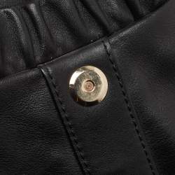 Pre Owned Aigner Black Leather Hobo