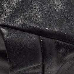 Pre Owned Aigner Black Leather Hobo