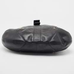 Pre Owned Aigner Black Leather Hobo