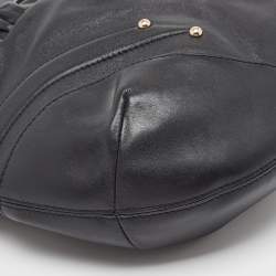 Pre Owned Aigner Black Leather Hobo