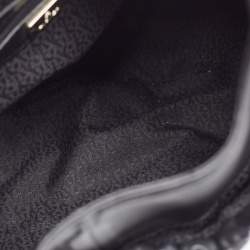 Pre Owned Aigner Black Leather Hobo