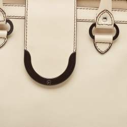 Aigner Light Beige Leather Frame Satchel