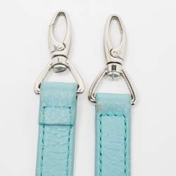 Pre Owned Aigner Turquoise Leather Micro Cybill Crossbody Bag