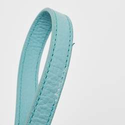 Pre Owned Aigner Turquoise Leather Micro Cybill Crossbody Bag