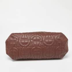 Pre Owned Aigner Brown Quilted Leather Chain Shoulder Bag