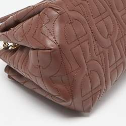 Pre Owned Aigner Brown Quilted Leather Chain Shoulder Bag