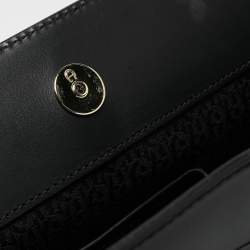 Aigner Black Python Embossed Leather and Leather Cavallina Tote