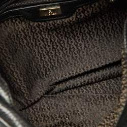 Aigner Black Signature Canvas and Leather Hobo