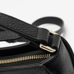 Pre Owned Aigner Black Leather Milano S Shoulder Bag