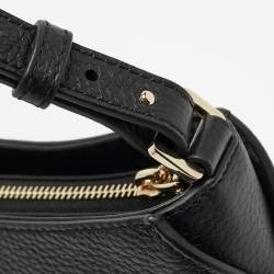 Pre Owned Aigner Black Leather Milano S Shoulder Bag