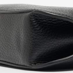 Pre Owned Aigner Black Leather Milano S Shoulder Bag