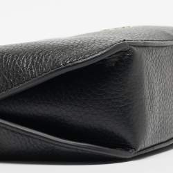 Pre Owned Aigner Black Leather Milano S Shoulder Bag