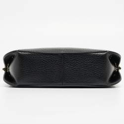 Pre Owned Aigner Black Leather Milano S Shoulder Bag