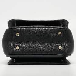 Aigner Black Leather Genoveva Top Handle Bag