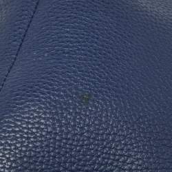 Pre Owned Aigner Blue Leather Crossbody Bag