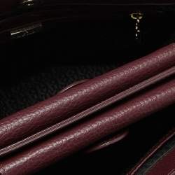 Aigner Maroon Leather Tote