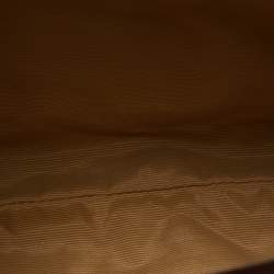 Pre Owned Aigner Brown/Beige Signature Canvas City Shoulder Bag