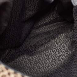 Aigner Black/Grey Signature Canvas and Leather Tote