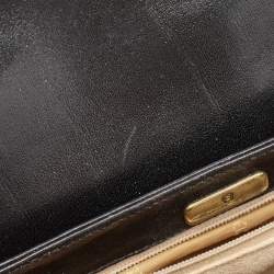 Etienne Aigner Black Glossy Leather Shoulder Bag