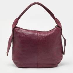 Aigner Pink Leather Zip Hobo